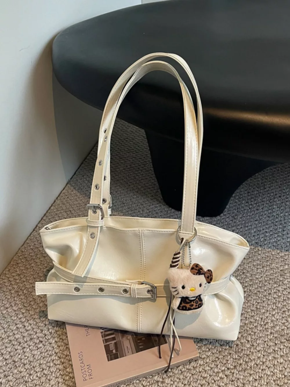 Decorative Buckle Shoulder Bag, image 8