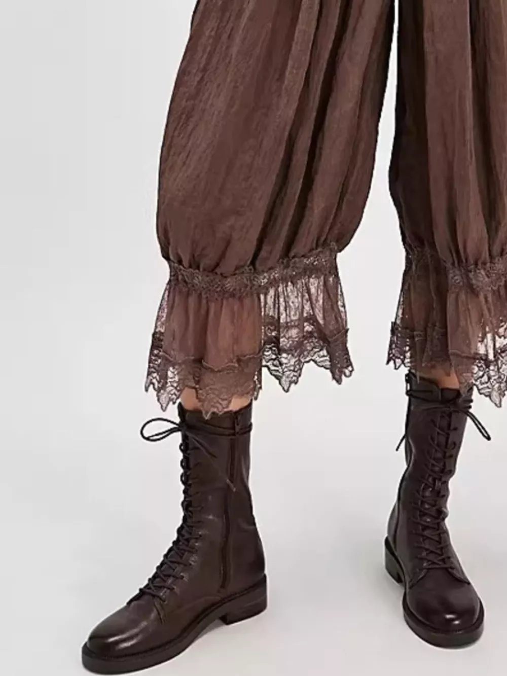 Lace Trimmed Lounge Pants, image 5