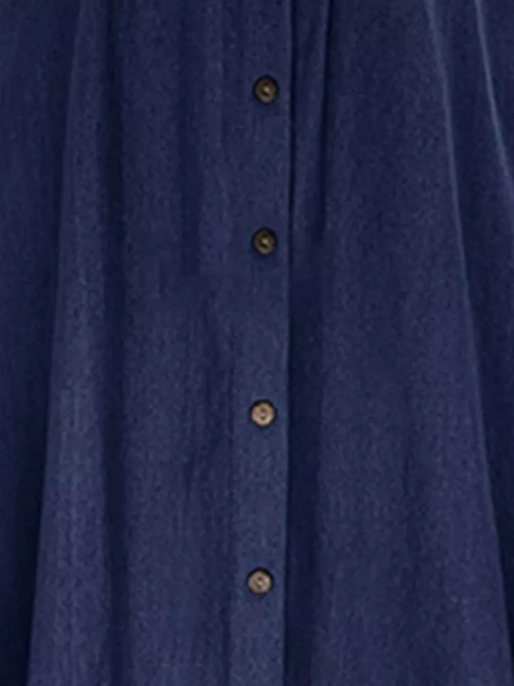 Full Size Button-Front Denim A-Line Skirt Plus Size, image 3