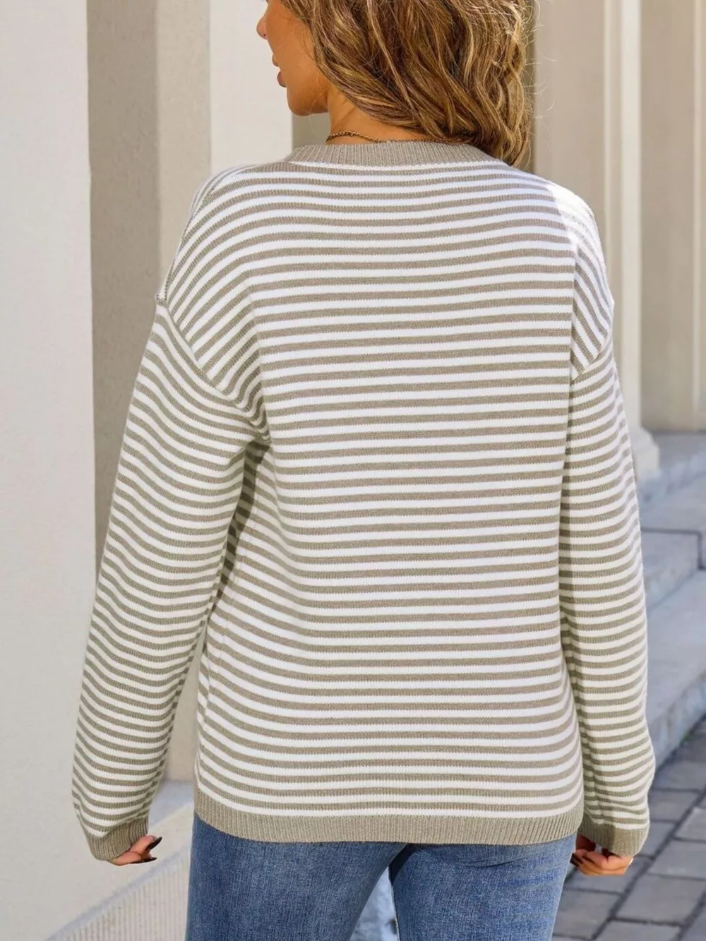 Striped Round Neck Sweater, image 16