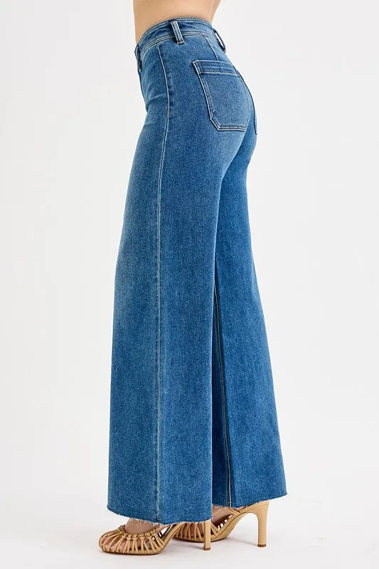 High-Waisted Wide Leg Jeans, image 3