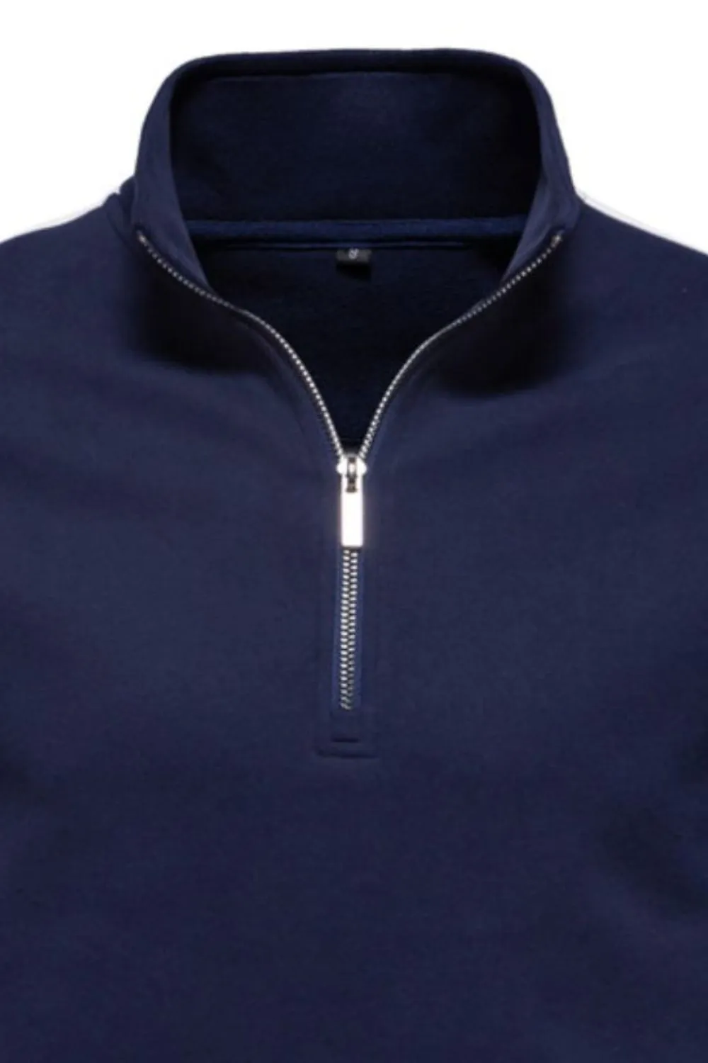 Men's Contrast Striped Long Sleeve Sweatshirt, image 6