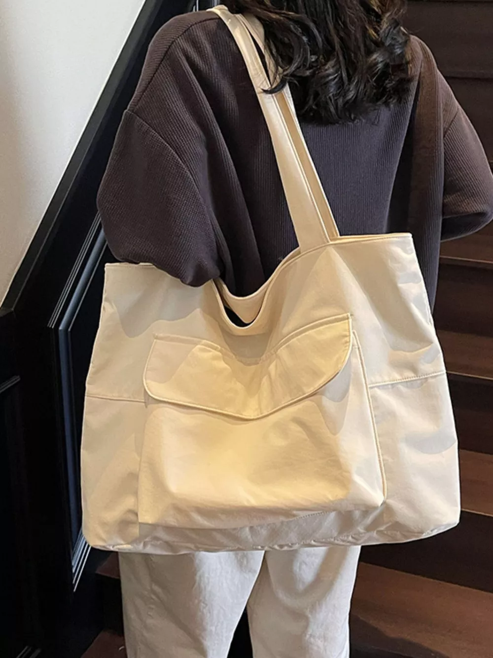 Lightweight Nylon Shoulder Bag, image 2
