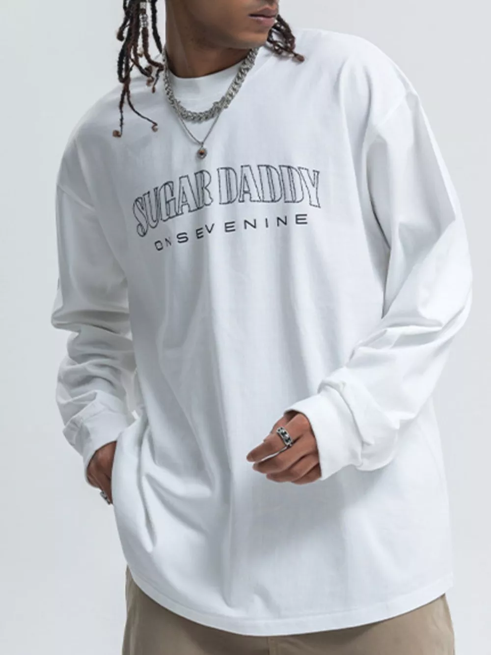 Men's Round Neck Letter Graphic T-Shirt, image 3