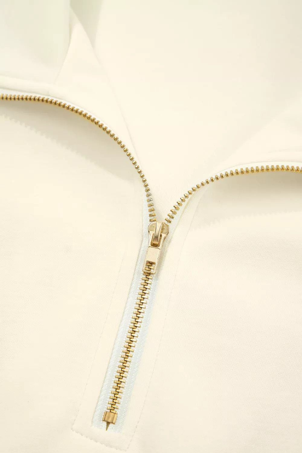 Zipped up Collared Ruffled Short Sleeve Blouse, image 8