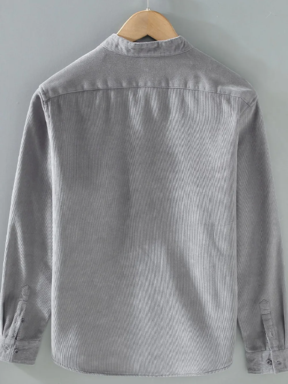 Men's Plus Size Button Up Long Sleeve Jacket, image 3