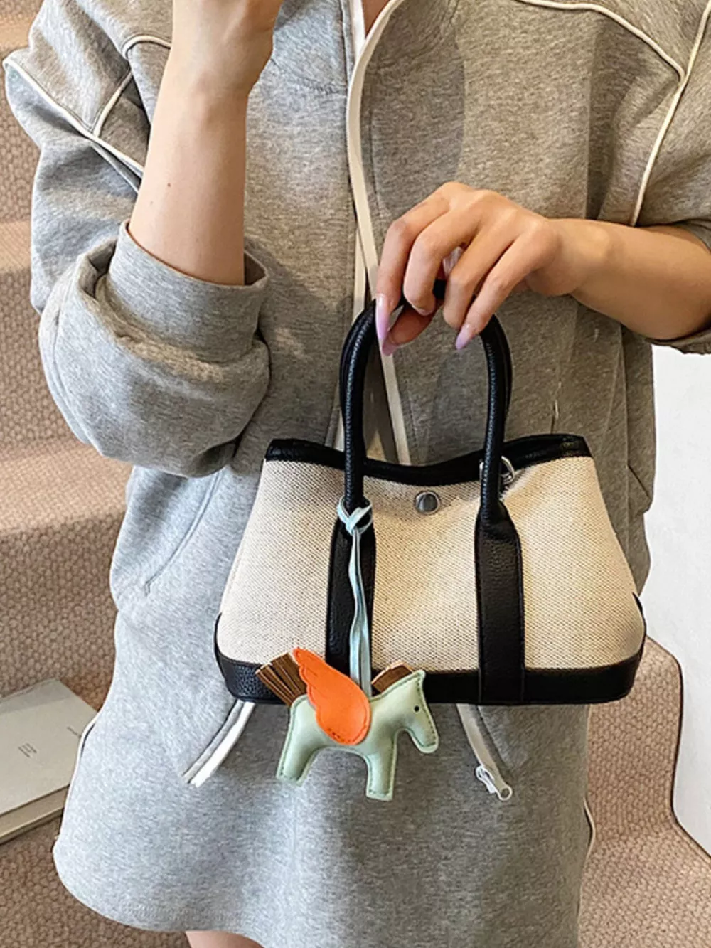 Contrast Crossbody Bag