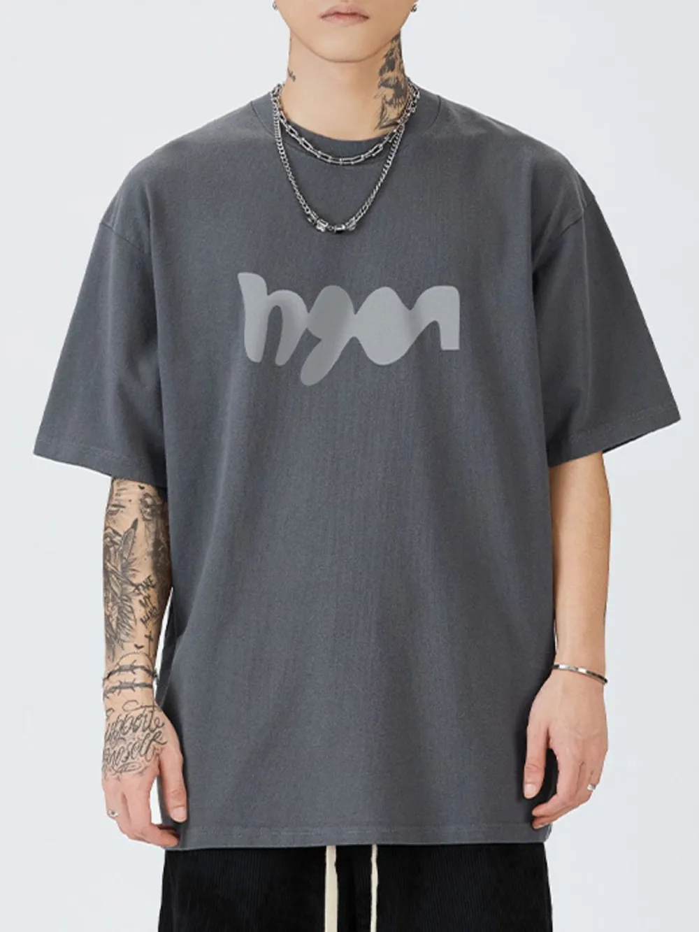 Men's Full Size Round Neck Letter Graphic T-Shirt Plus Size, image 6