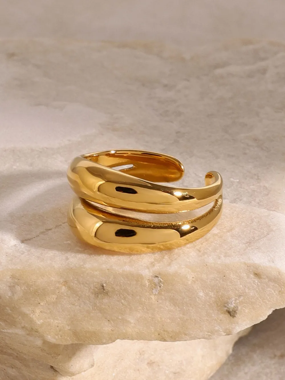 Stainless Steel Double-Layered Ring, image 9