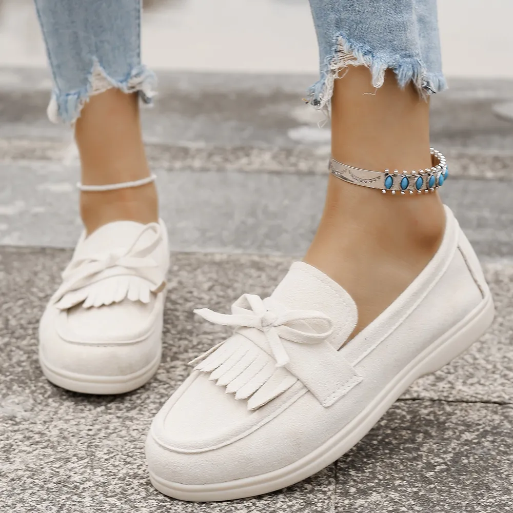 Round Toe Flats Loafers, image 3