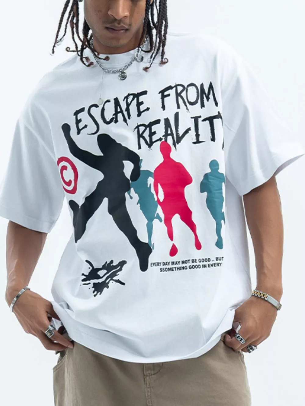 Men's Graphic Round Neck Short Sleeve T-Shirt, image 5