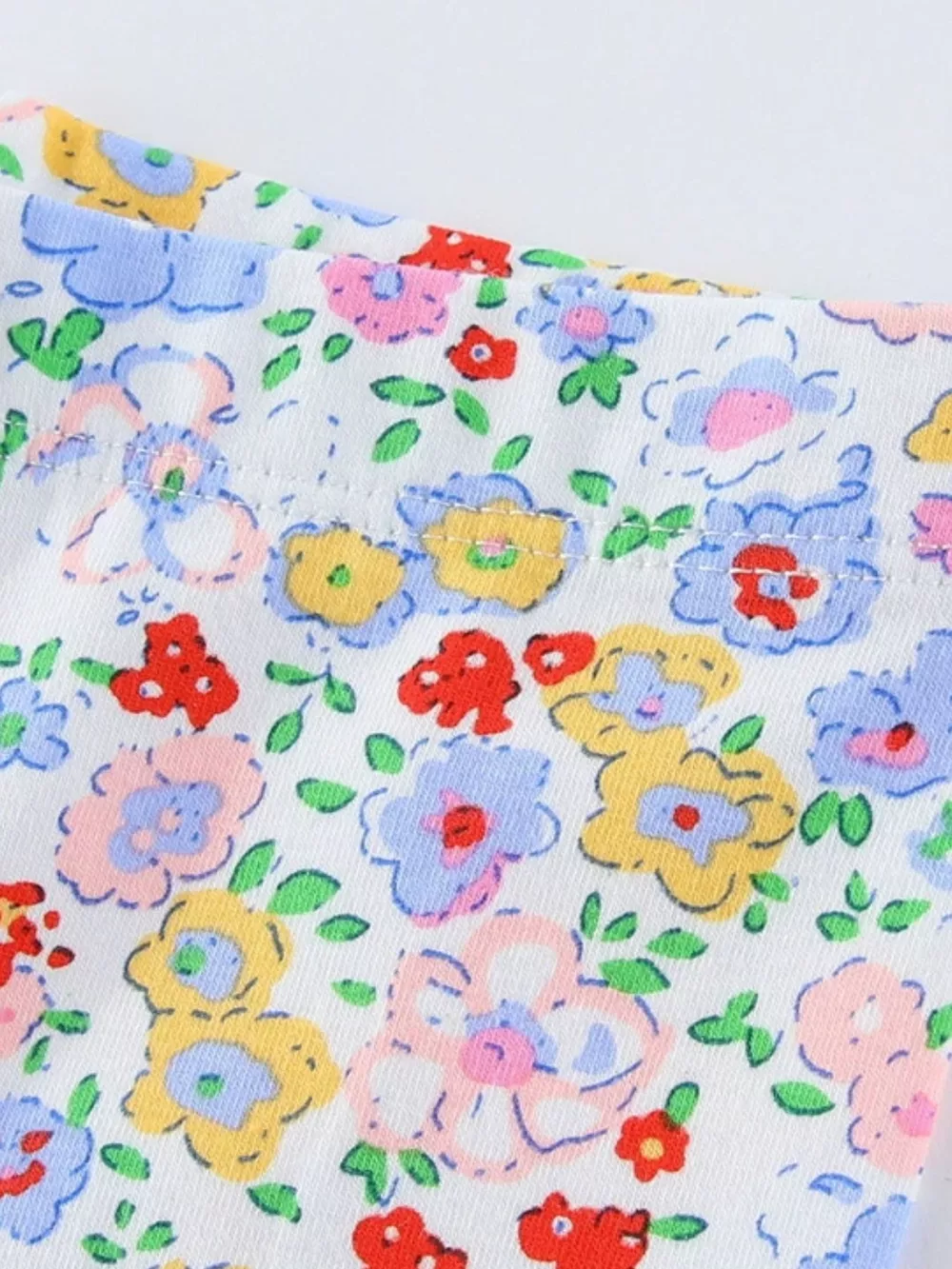 Children's Floral Print Stretch Leggings, image 2