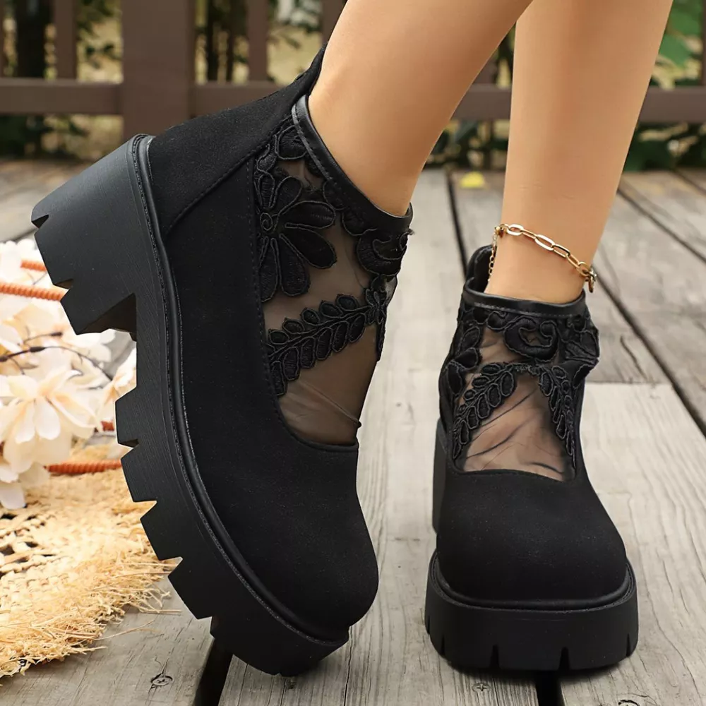 Round Toe Platform Loafers, image 3