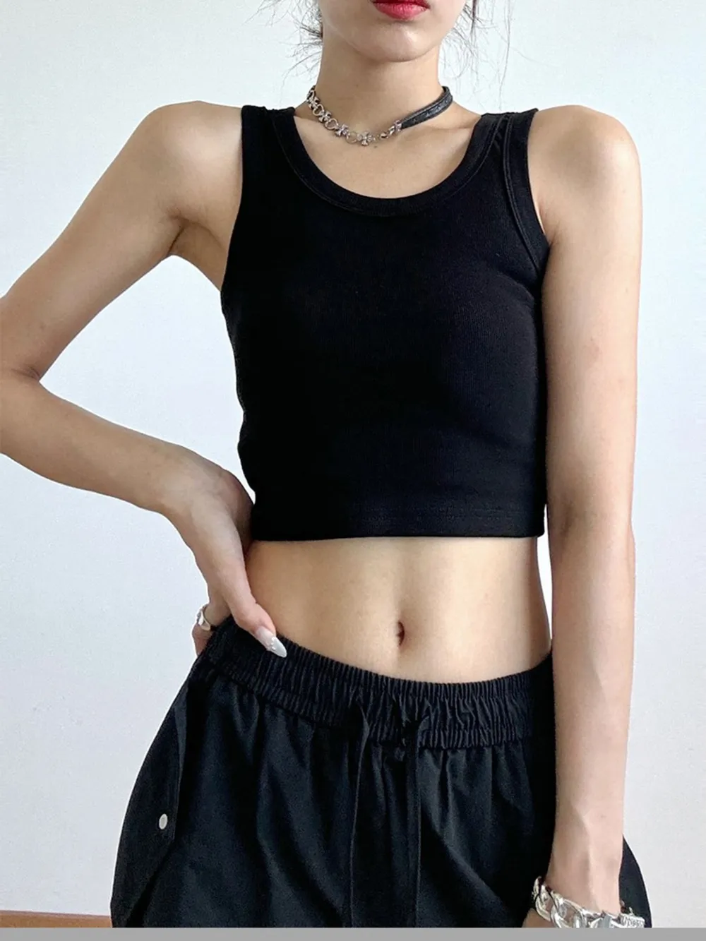 Ribbed Crop Tank Top, image 7