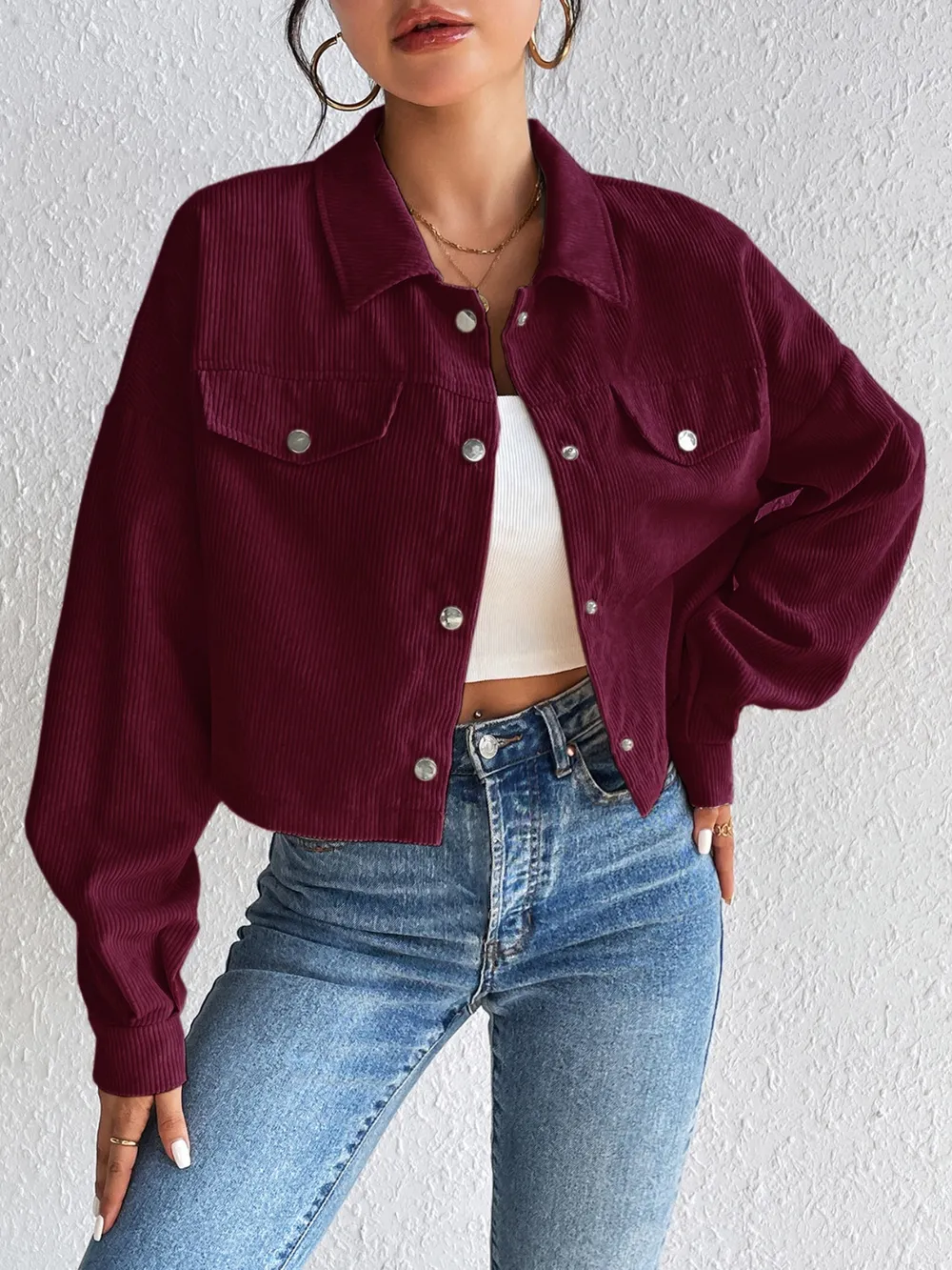 Snap Down Long Sleeve Jacket, image 6