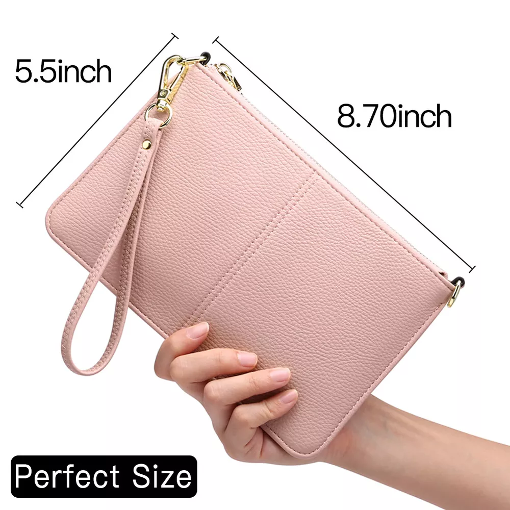 PU Leather Clutch with Detachable Straps, image 3