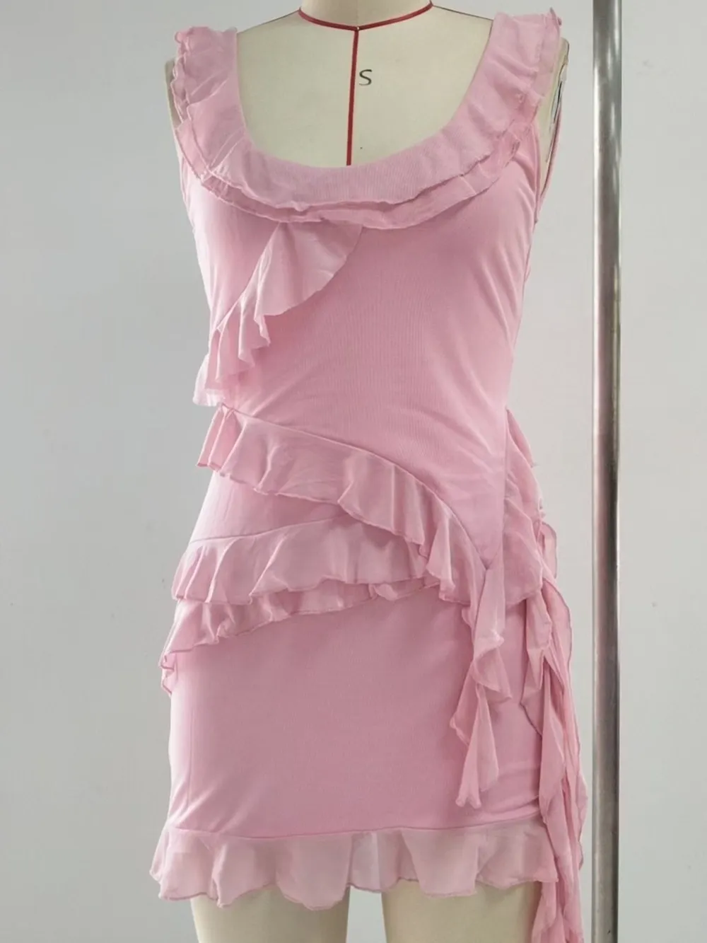 Ruffled Scoop Neck Tank and Skirt Set, image 7