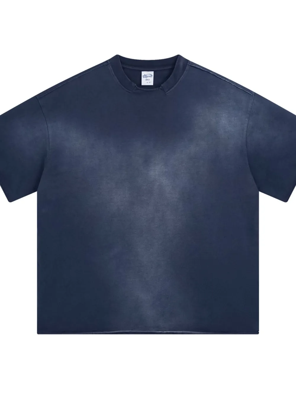 Men's Washed Round Neck Gradient T-Shirt, image 4