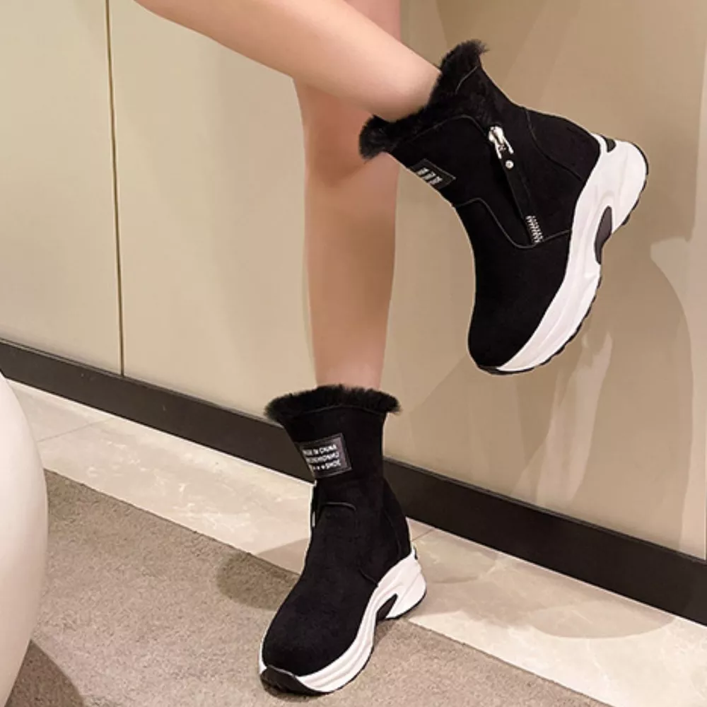 Side Zipper Platform Boots, image 7