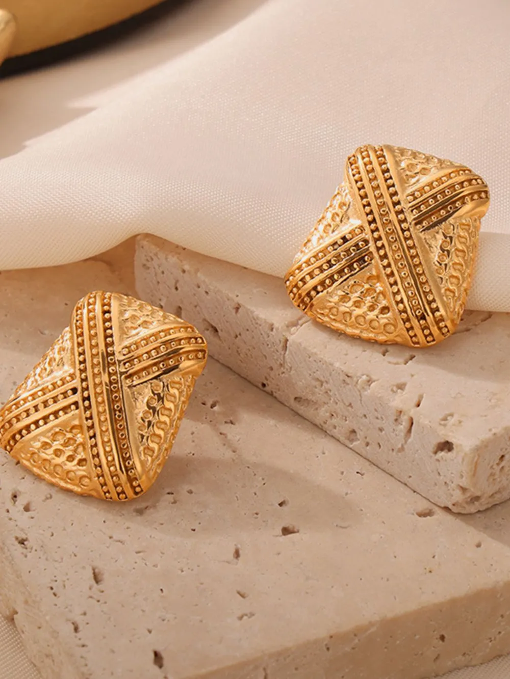 Titanium Steel Geometric Shape Earrings, image 4
