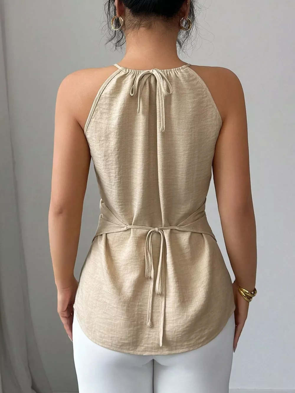 Halter Neck Crisscross Cami, image 5