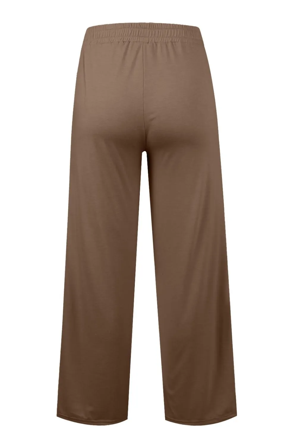 Drawstring Elastic Waist Wide Leg Pants, image 33
