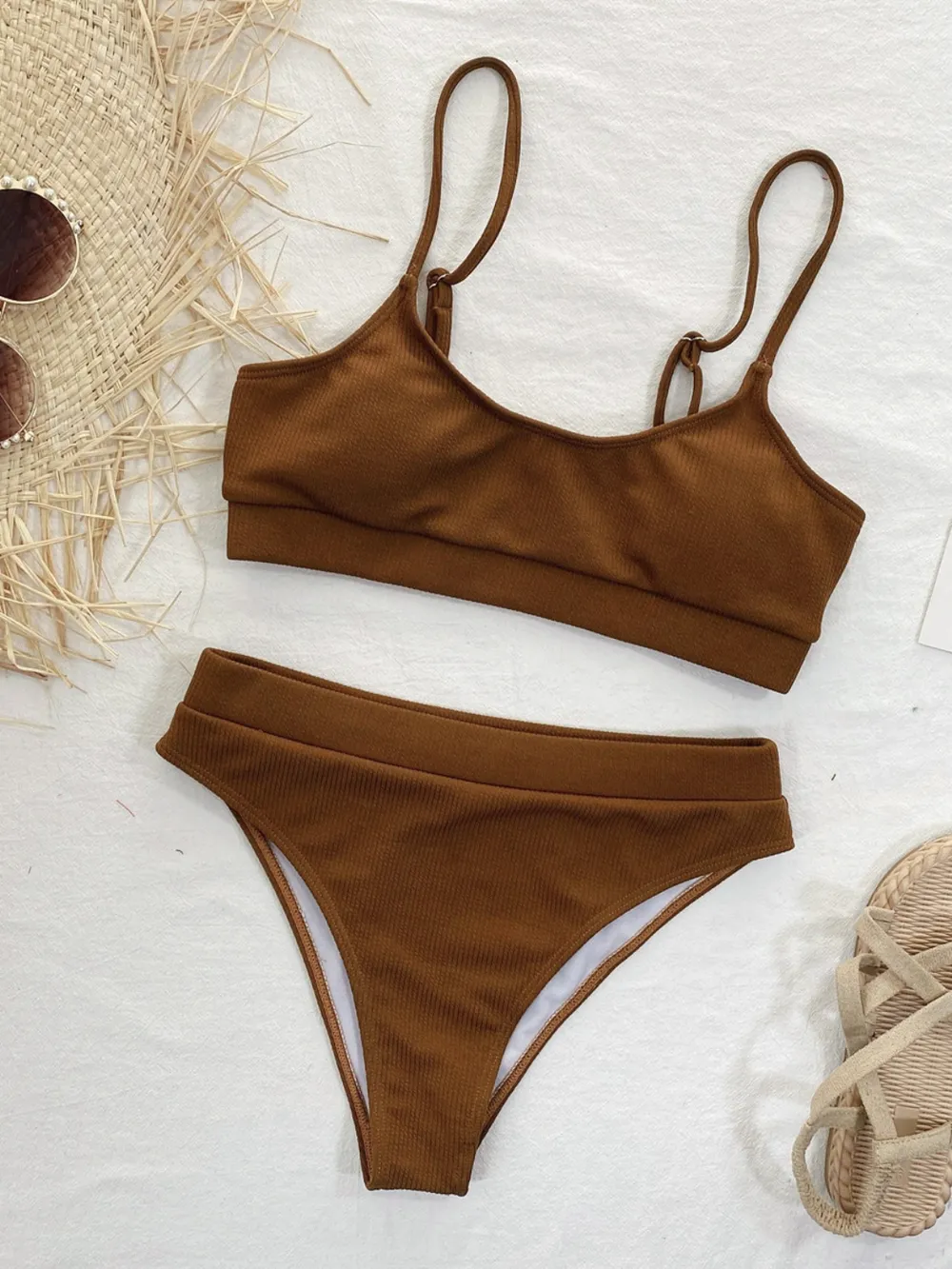 Scoop Neck Spaghetti Strap Two-Piece Swim Set, image 6