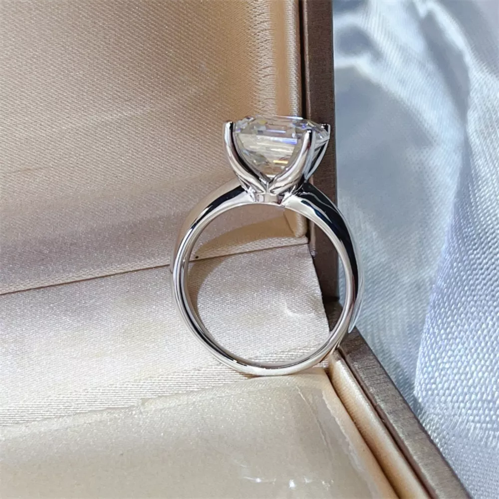 5 Carat Moissanite 925 Sterling Silver Ring, image 5