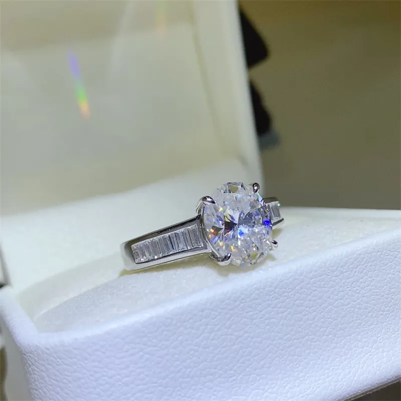 3 Carat Moissanite 925 Sterling Silver Ring, image 3