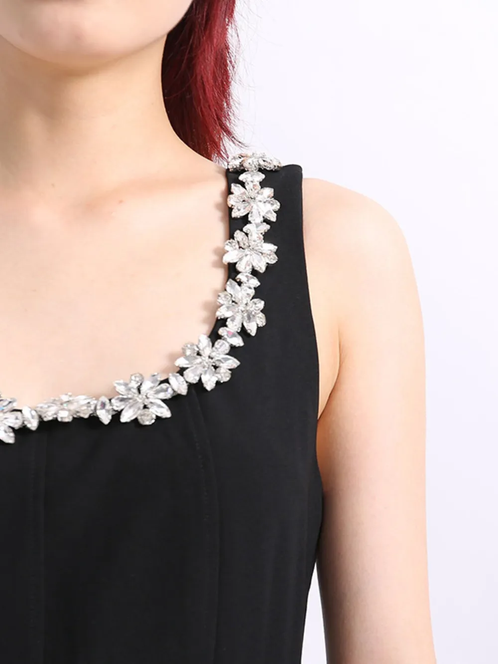 Flower Scoop Neck Sleeveless Dress, image 6