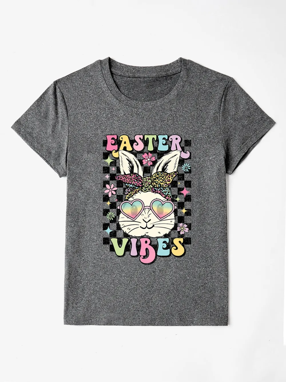 EASTER VIBES Round Neck Short Sleeve T-Shirt, image 19