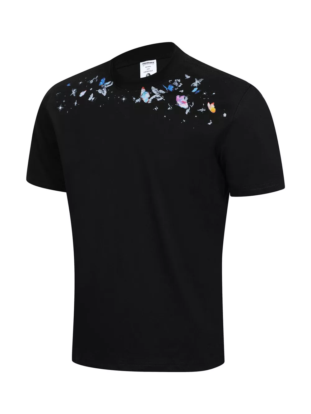 Men's Butterfly Graphic Round Neck T-Shirt, image 2