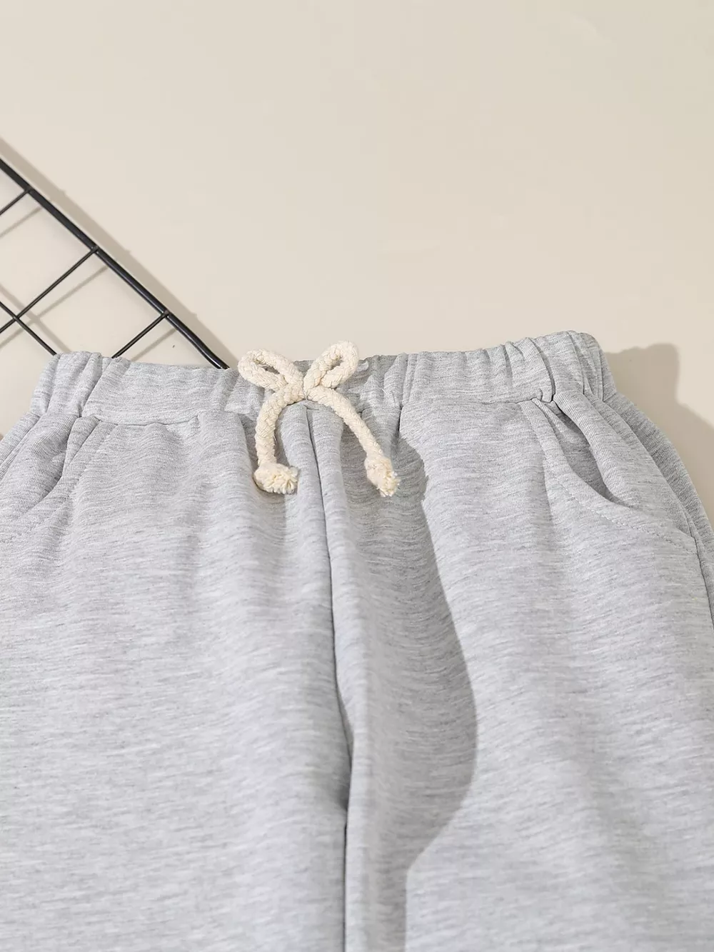 Children's Denim Shirt and Drawstring Joggers Set, image 5