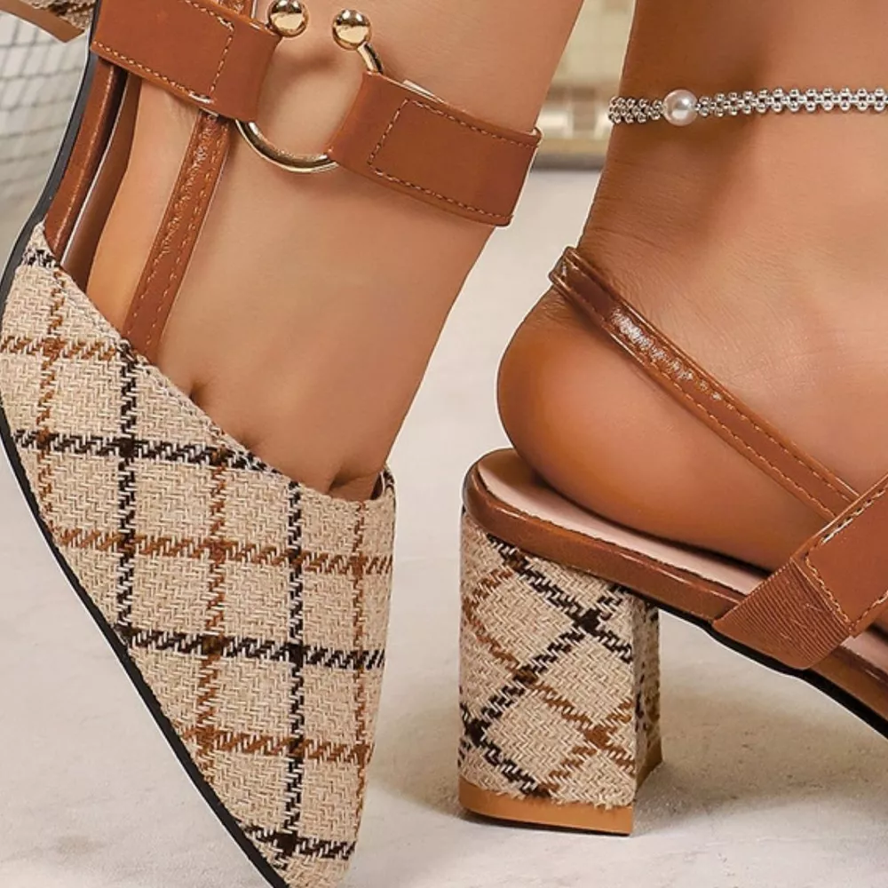 Point Toe Block Heels Sandals, image 14