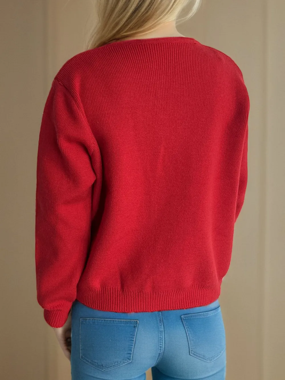 Button Down Long Sleeve Cardigan with Pockets, image 3