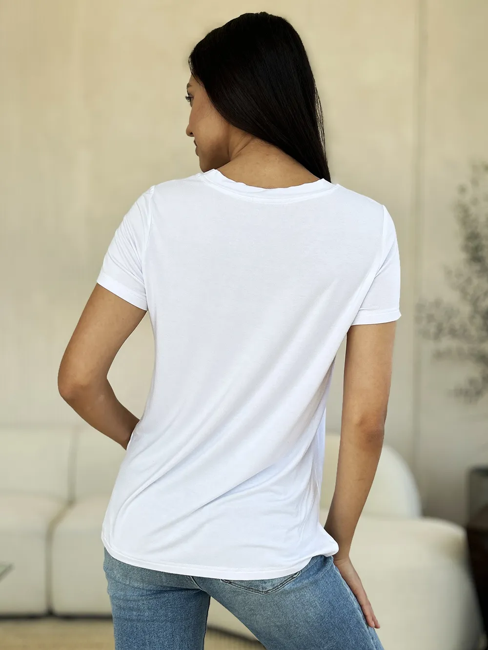 Full Size Round Neck Short Sleeve T-Shirt, image 27