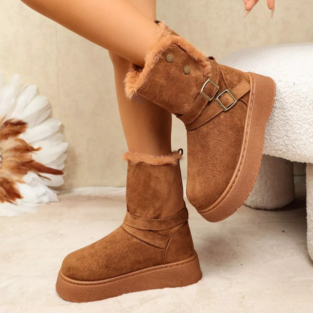 Round Toe Platform Boots, image 3