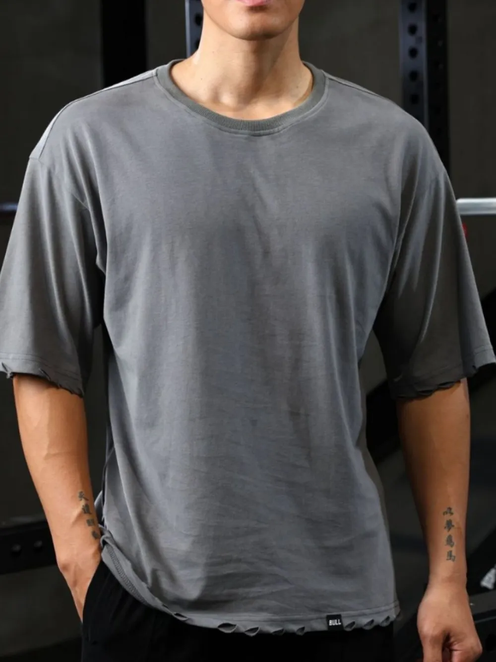 Men's Plus Size Round Neck Half Sleeve T-Shirt, image 2