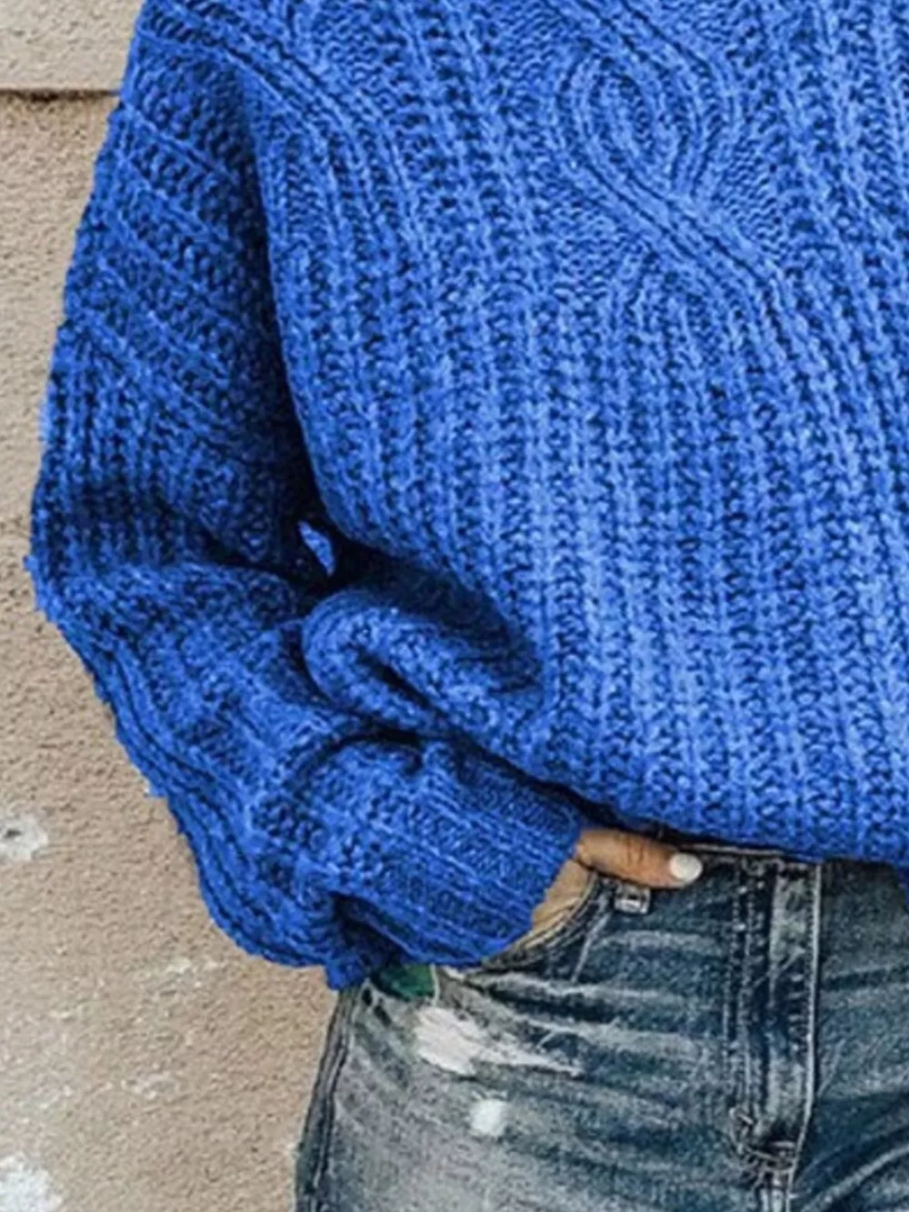 Turtleneck Long Sleeve Sweater, image 3