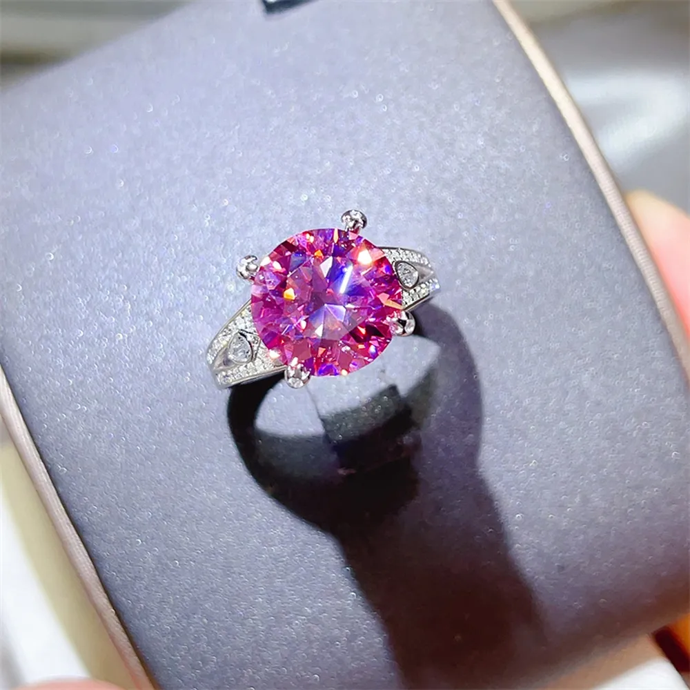 5 Carat Moissanite 925 Sterling Silver Ring, image 3