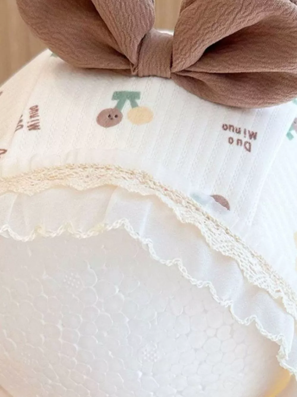 Children's Lace Detail Cute Bowknot Hat, image 14