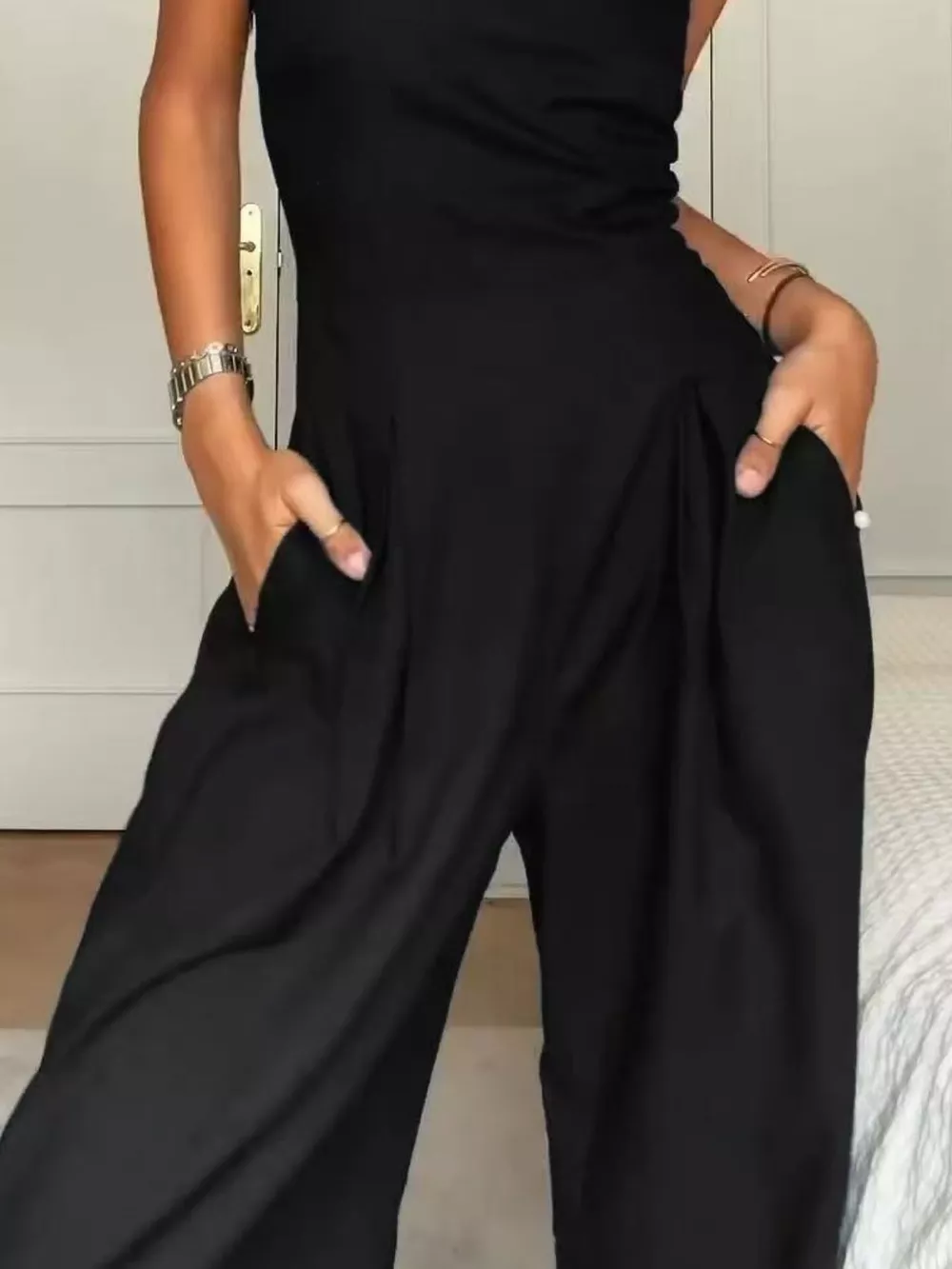 Strapless Wide Leg Jumpsuit, image 6