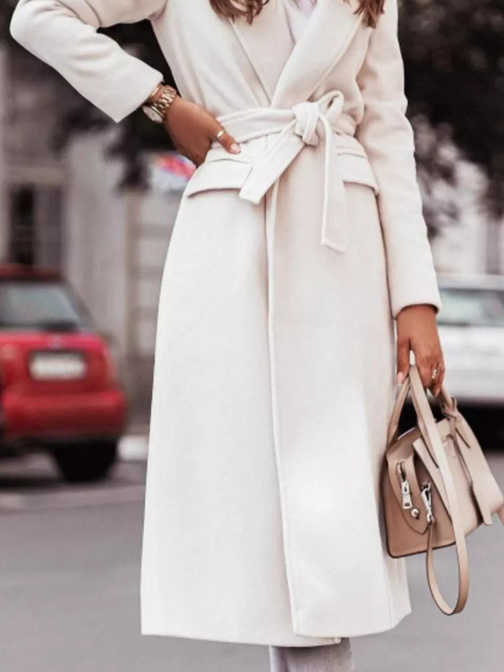 Tie Waist Longline Outerwear, image 5