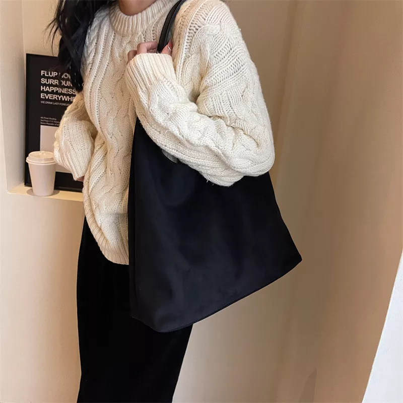 Solid Color Shoulder Bag, image 2