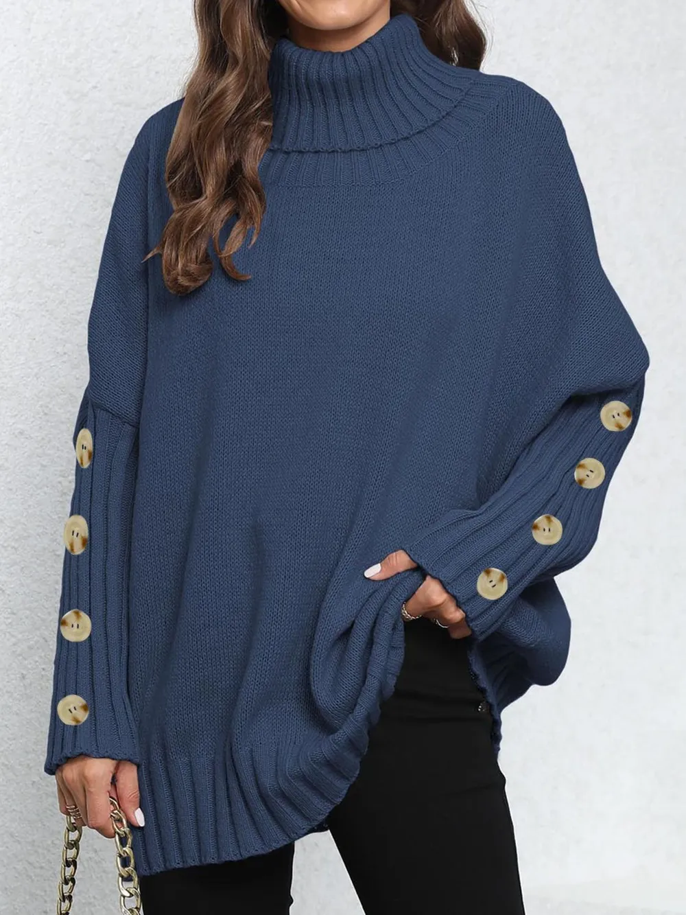 Turtleneck Long Sleeve Sweater, image 17