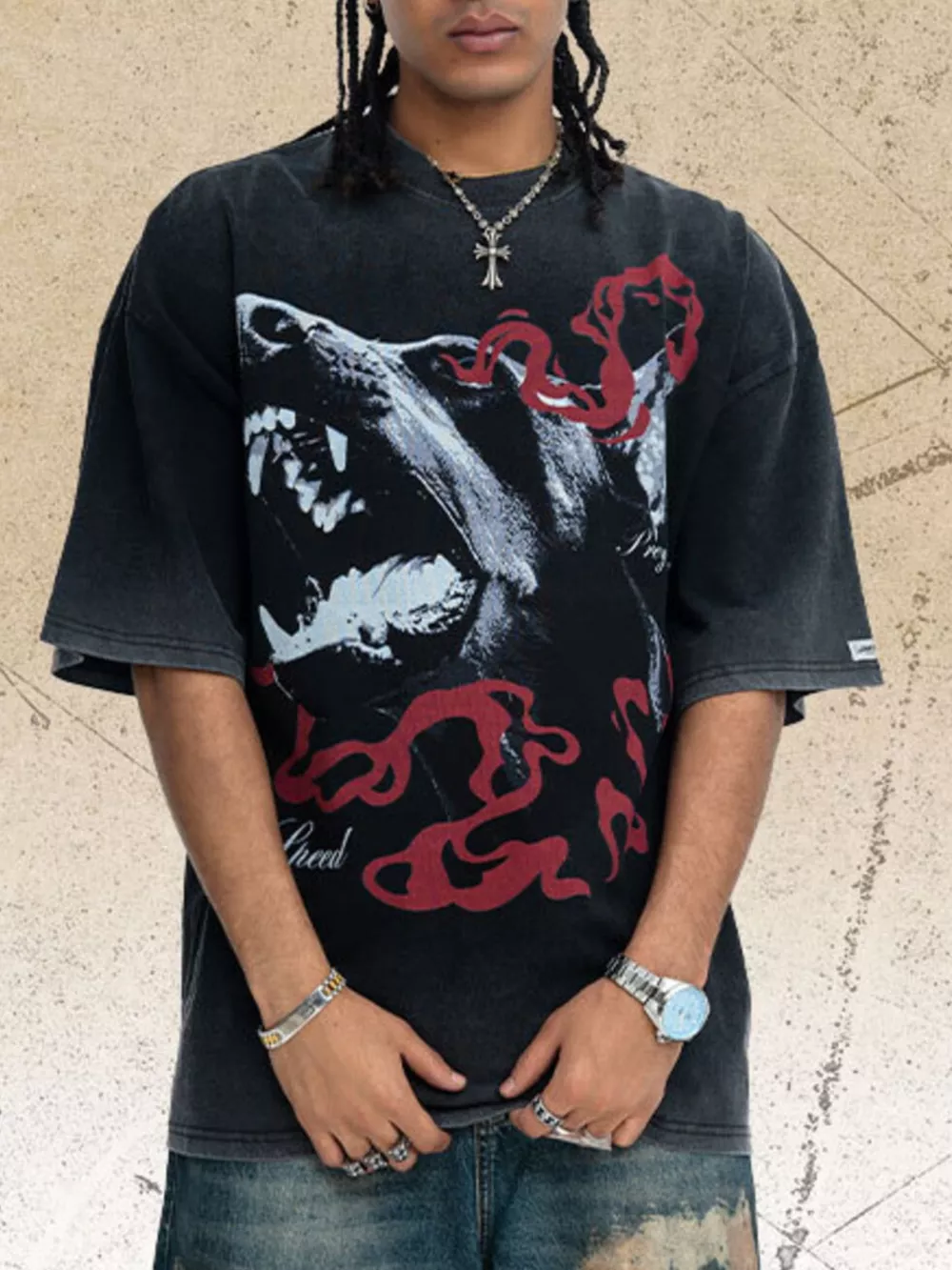Men's Vintage Wash Graphic T-Shirt, image 3