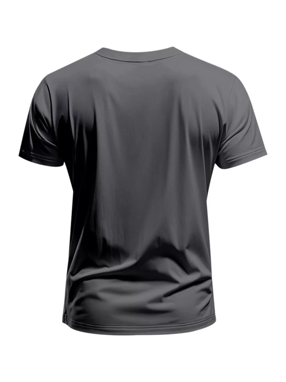 Men's Full Size Slim Fit V-Neck Basic T-Shirt Plus Size, image 7