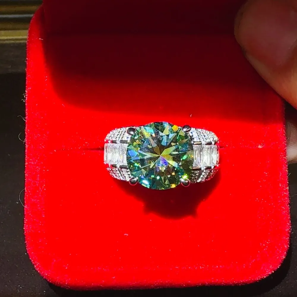 5 Carat Moissanite 925 Sterling Silver Ring, image 5