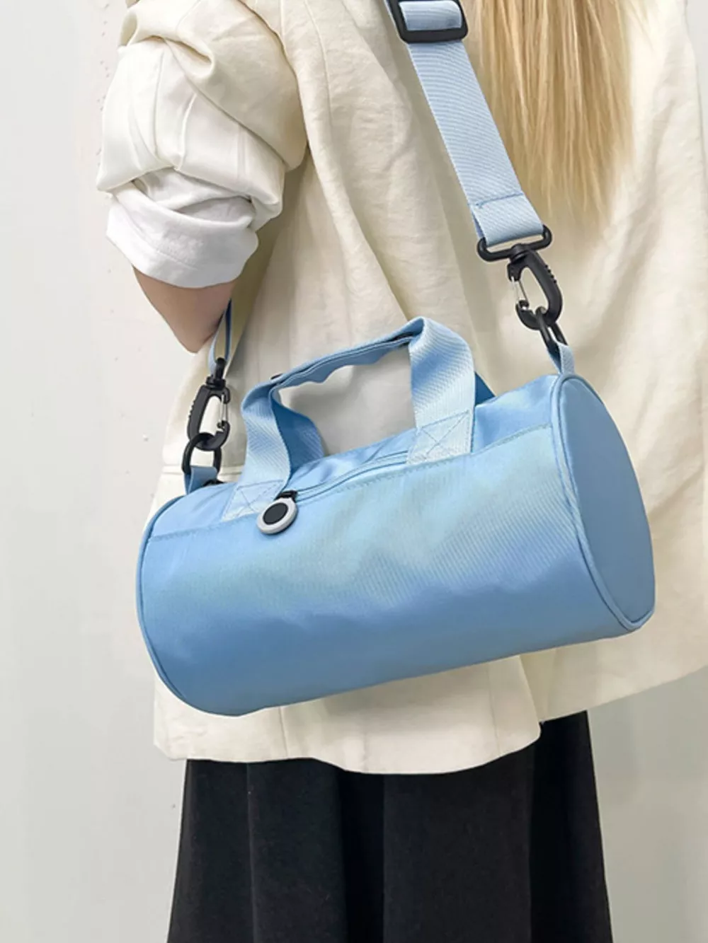 Adjustable Strap Barrel Crossbody Bag, image 6
