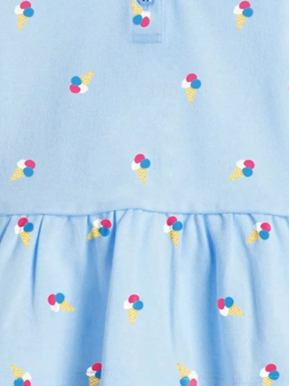 Children's Button Detail Short Sleeve Dress, image 4